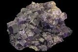 Cubic, Purple Fluorite Crystal Cluster - China #73943-1